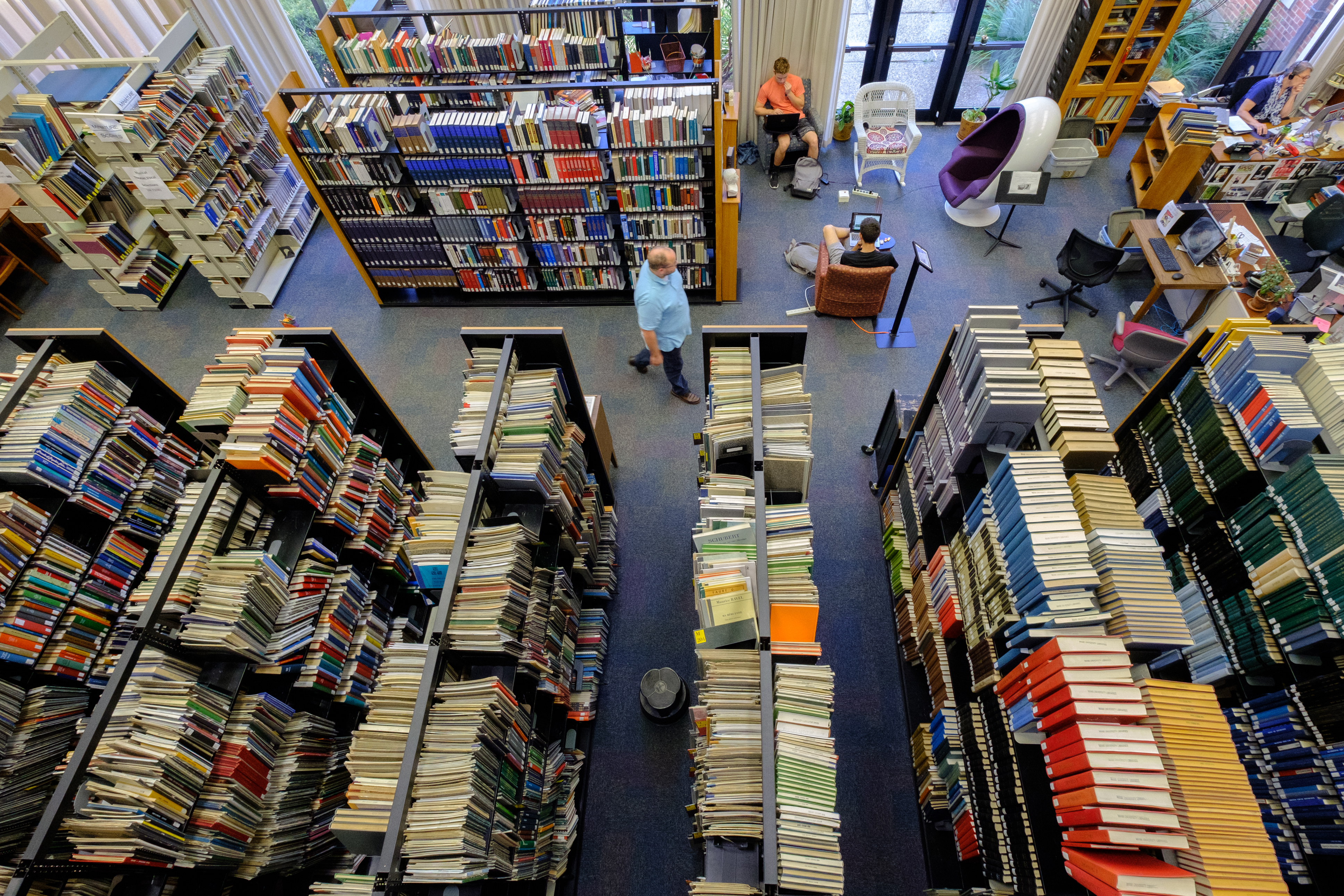 Interior of Music Library