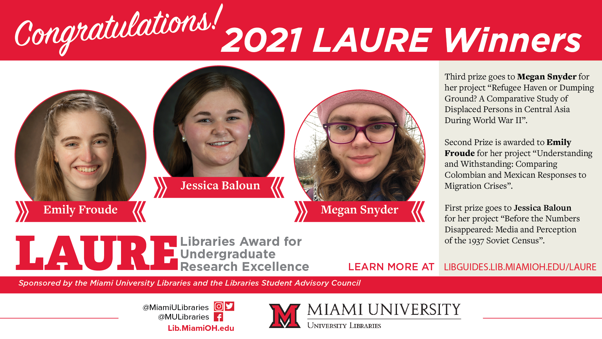 2021 LAURE Winners