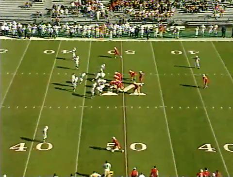 video still from Miami football game